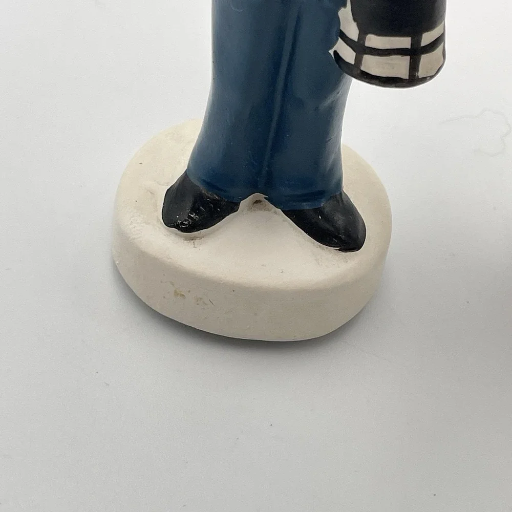 Vintage Japan Train Conductor Salt And Pepper Shakers Set Charles Products 1950s